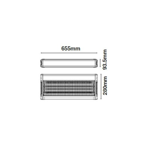 40W Elektrische Klamboe met 2 UV T8...