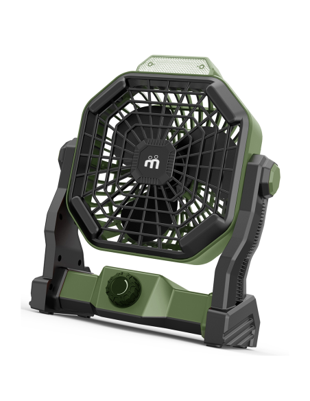 Rechargeable battery-operated fan, with LED light, 6W, diameter 12cm, USB charging - Melchioni Family MF 0612VL
