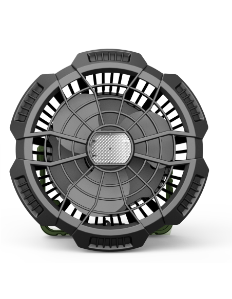 Ventilador recargable a pilas, con luz LED, 5W, diámetro 10cm, carga USB - Familia Melchioni MF 0501VL