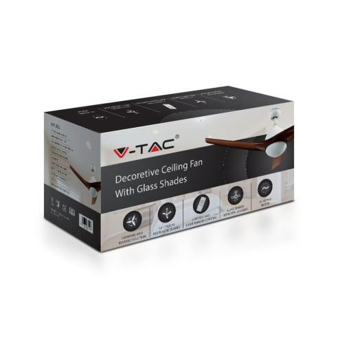 Ceiling fan with light, 15W, 5...