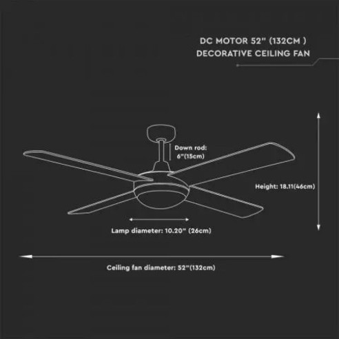 Ventilateur de plafond avec lumière...