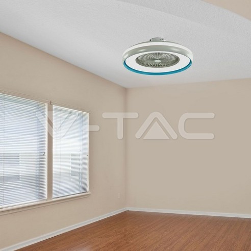 Ventilador de techo con luz, 45W, 5...