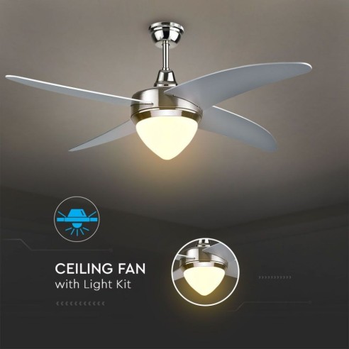 Ventilatore da soffitto con luce,...
