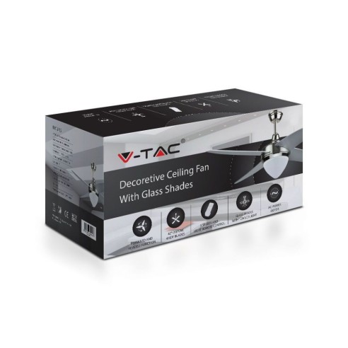 Ceiling fan with light, 60W, 3...