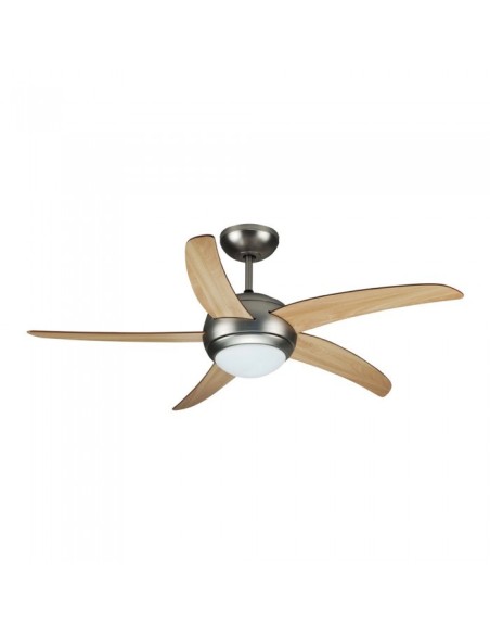 Ventilatore da soffitto con luce (2xE27), 60W, 3 velocità, diametro 132cm, con telecomando - V-TAC VT-6053-5 7916