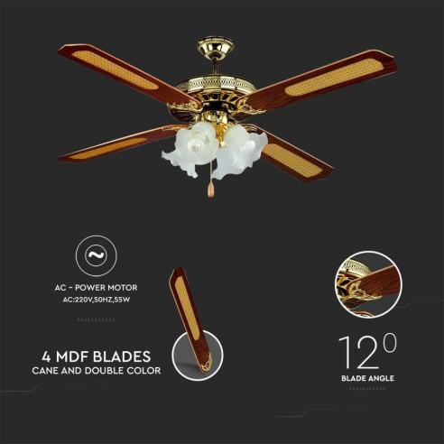 Ventilatore da soffitto con luce...