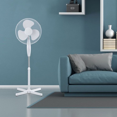 Staande ventilator, 40W, 3 snelheden,...