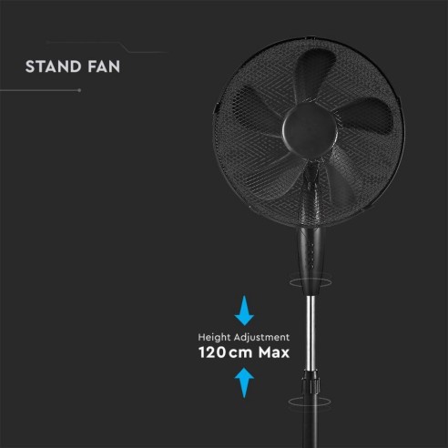 Standventilator, 55W, 3...