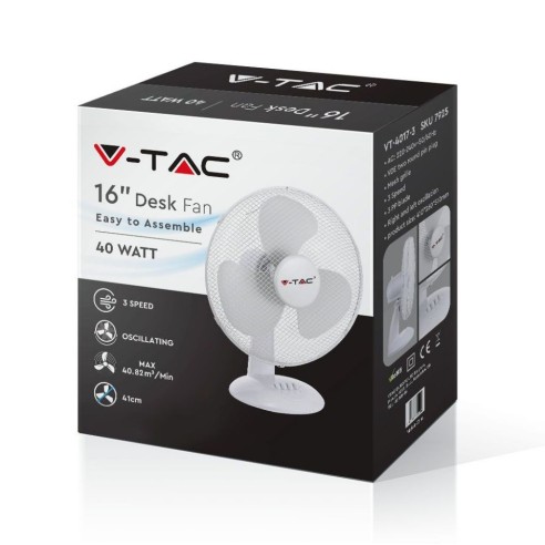 Ventilateur de table, 40W, 3...