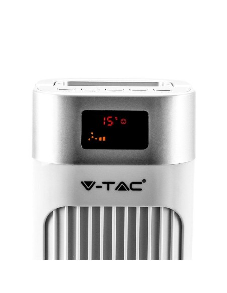 Ventilatore a colonna, 55W, 3 velocita, funzione oscillante, altezza 92cm, con display e con telecomando - V-TAC VT-5536 7900