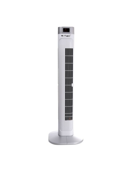 Ventilatore a colonna, 55W, 3 velocita, funzione oscillante, altezza 92cm, con display e con telecomando - V-TAC VT-5536 7900