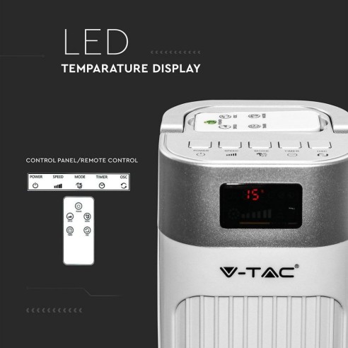 Ventilatore a colonna, 55W, 3...