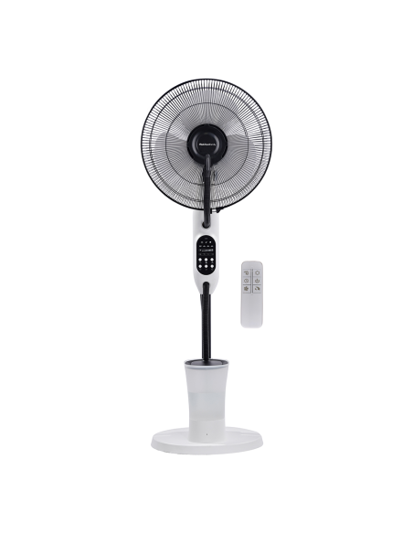 Ventilator mit Vernebler, einstellbare Verdampfung, 80W, Durchmesser 40cm, Höhe 125cm - Melchioni Family MF 2430VAP