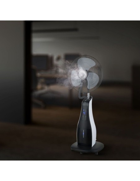 Ventilador con nebulizador, vaporización regulable, 80W, con mando a distancia, diámetro 43cm - V-TAC VT-8217-3 7936