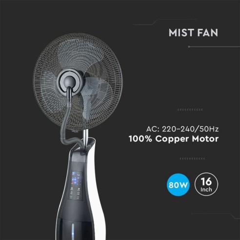 Ventilator met vernevelaar, regelbare...