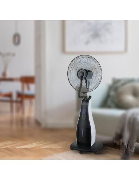 Ventilateur avec nébuliseur, vaporisation réglable, 80W, 3 vitesses, télécommande, diamètre 43cm - V-TAC VT-8217-3 7936