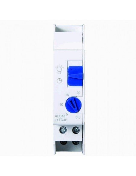 Staircase light timer, 1 function, adjustment 30 seconds ~ 20 minutes, 16A, 1 NO contact - Ettroit ALC18