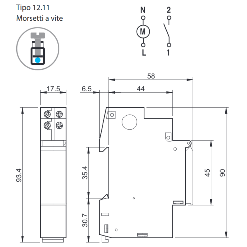 Elektromechanische schakelklok,...