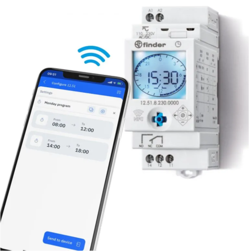Interruptor horario digital NFC,...