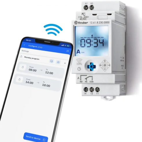 Interruptor horario digital NFC,...