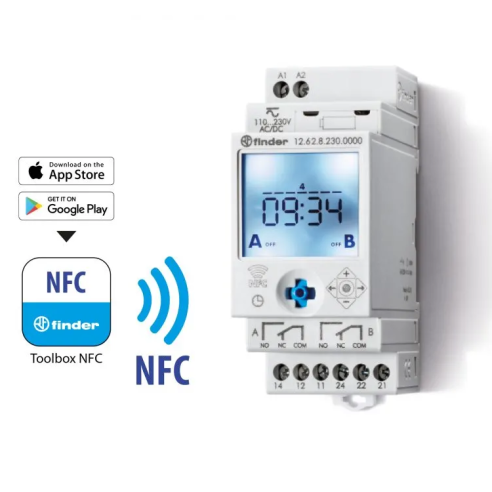 NFC digitale schakelklok, week, 1...