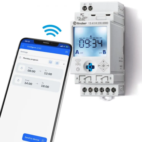 NFC digital time switch, weekly, 1...
