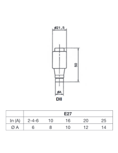 Fusible D, DII E27, à... 2