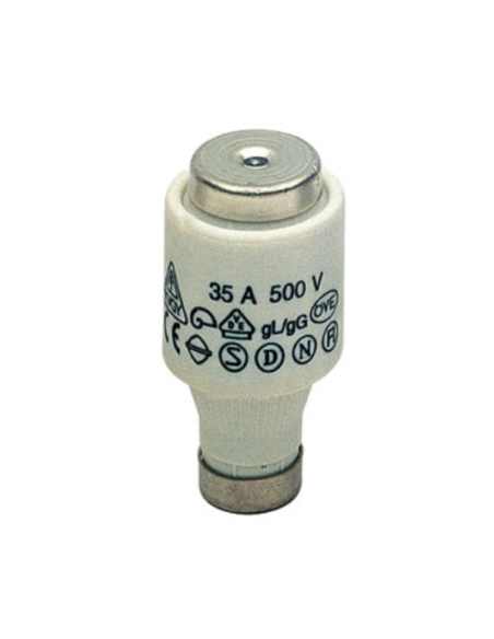 Fusible D, DIII E33, à déclenchement rapide, 28x50mm, 500V 50A, utilisation F - Wimex 5300350
