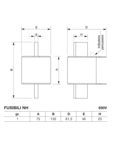 Sicherung NH 1 gR/aR,... 2