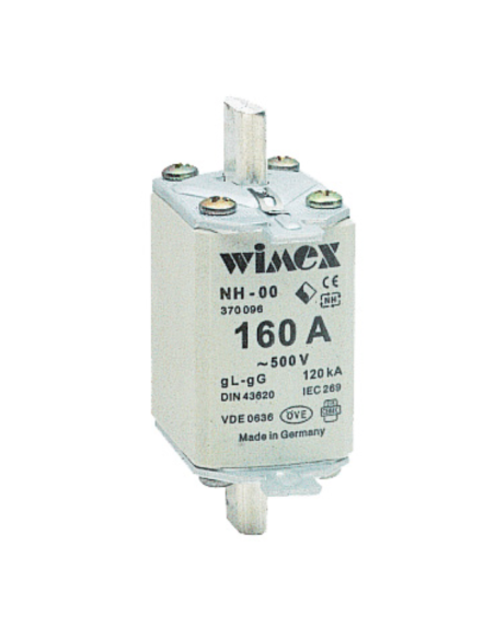 Fuse NH 00, delayed tripping, 500V 125A, use gG - Wimex 5500082