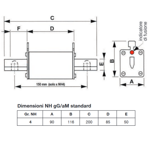 Sicherung NH 4, 500V 1000A,...