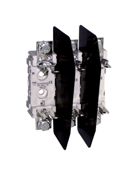 Portafusibles para fusibles NH 00, tripolar, 690V 160A, montaje en carril DIN, tipo PNH00x3-DIN-SB - Wimex 5553175K