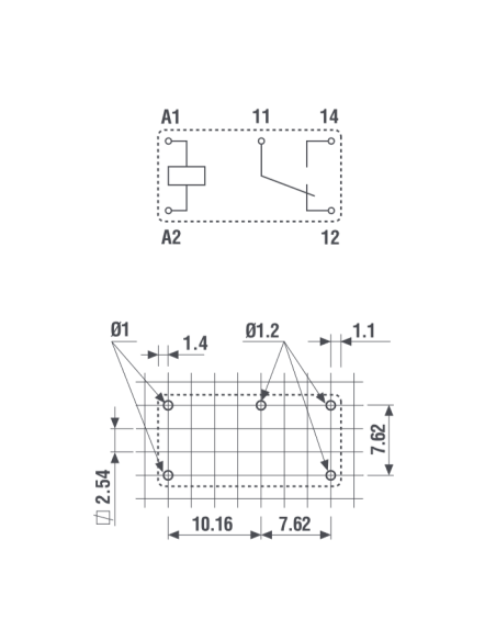 Relais, 24 Vdc, SPDT, 6 A, doorlopend (THT), serie 32.21 - Finder 32.21.7.024.4000