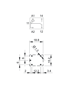 Relais, 48 Vdc, SPDT, 10 A,... 2