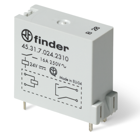 Power Relays, 12 Vdc, SPST-NO, 16 A,...