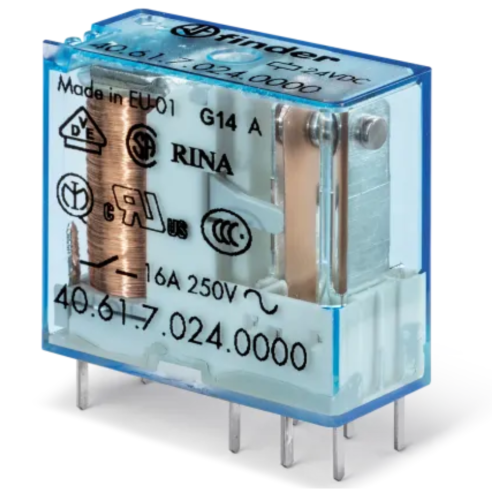 Power relay, 48 Vdc, SPDT, 16 A,...