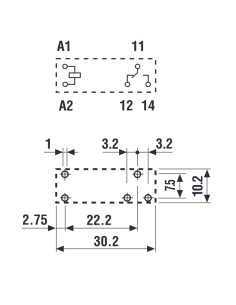 Power Relays, 24 Vdc, SPDT,... 2