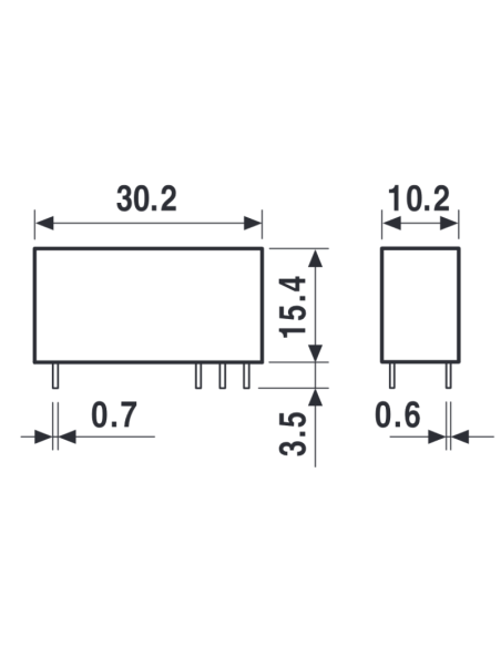 Power Relays, 24 Vdc, SPDT, 10 A, through-hole (THT), Series 43.41 - Finder 43.41.7.024.4000