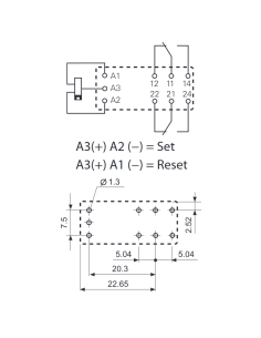 Low profile relay, 12 Vdc,... 2