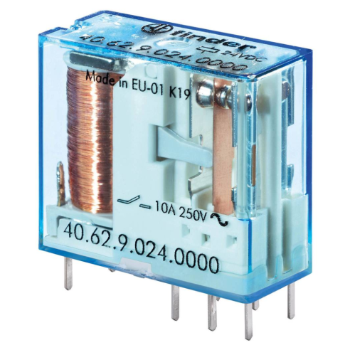 Power relay, 24 Vdc, DPDT, 10 A,...
