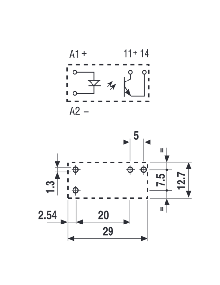Solid-state relay, low profile, 24Vdc, SPST-NO, 3 A, switching voltage 240Vac, series 41.81 - Finder 41.81.7.024.8240