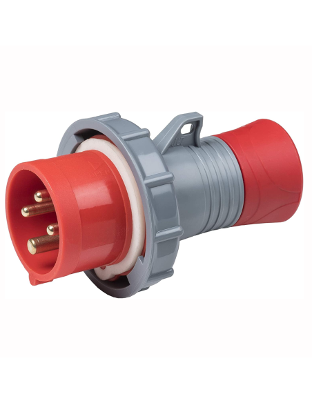 Prise industrielle à raccordement rapide 380V, 3P+E, 16A, IP67, rouge - Rosi 1008214R