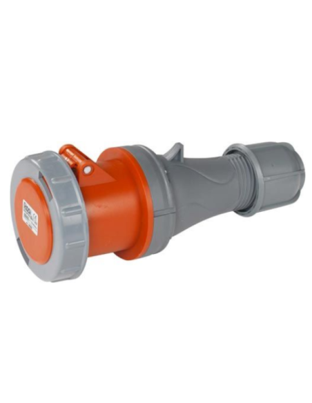 Prise industrielle 380V, 3P+E, 63A, IP67, bleue - Rosi 1009061