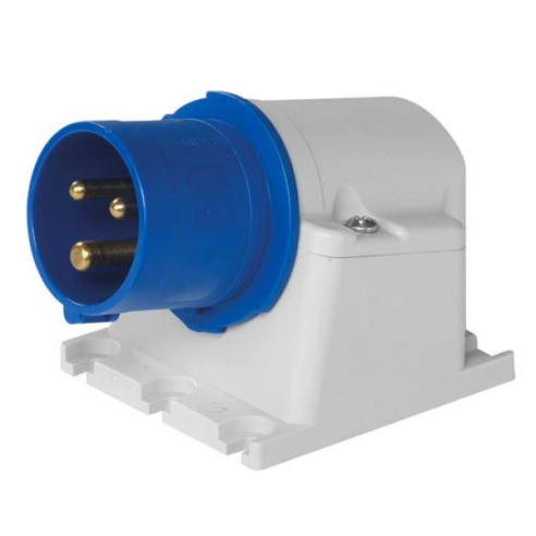 Industrial wall plug, 230V, 2P+E,...