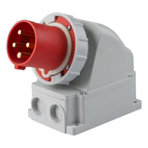 Industrial wall plug, 380V, 3P+E,...