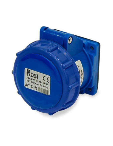 Industrie-Unterputzdose, 230V, 2P+E, 16A, IP67, 55x55mm - Rosi 1001352S
