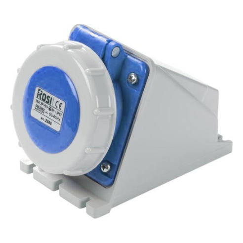 Wandcontactdoos voor industrieel...