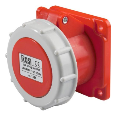 Industrieel inbouwstopcontact, 380V,...