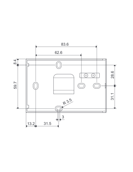 Cronotermostato con display LCD touch screen, programmazione settimanale, a batteria, bianco - Finder 1C.71.9.003.0007