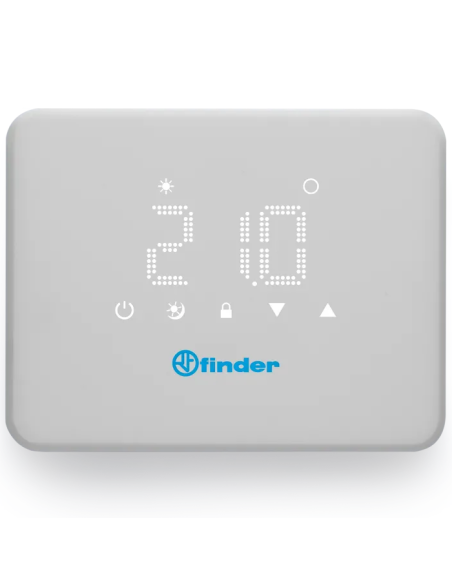 Termostato Bliss T, botones táctiles, ultrafino - Finder 1T.91.9.003.0000